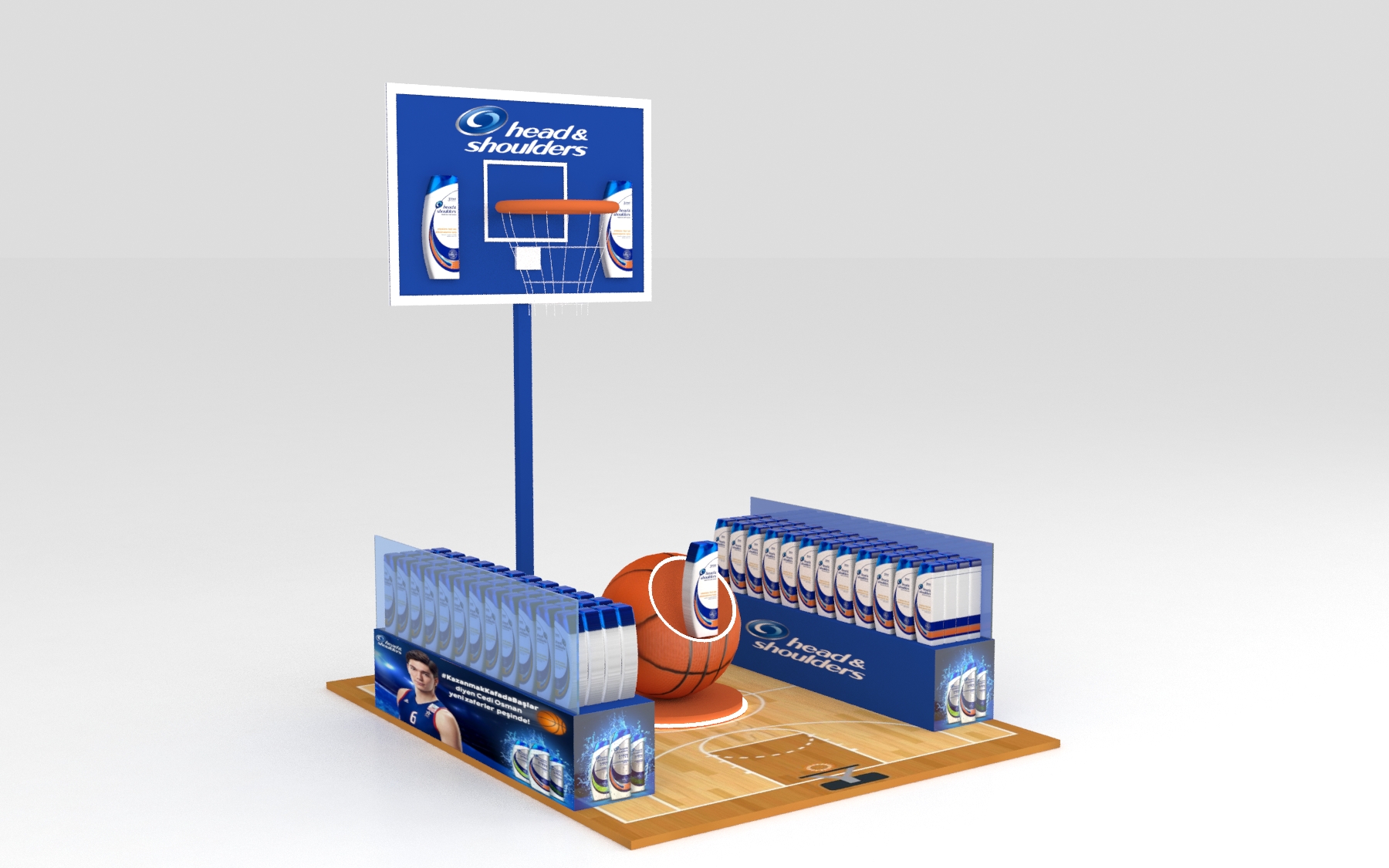 Head&Shoulders Basketball Activity Stand