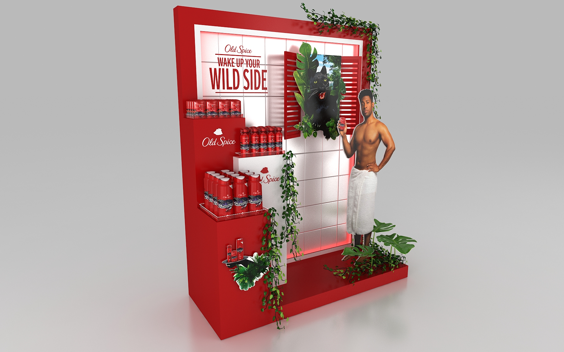 Old Spice Activity Stand