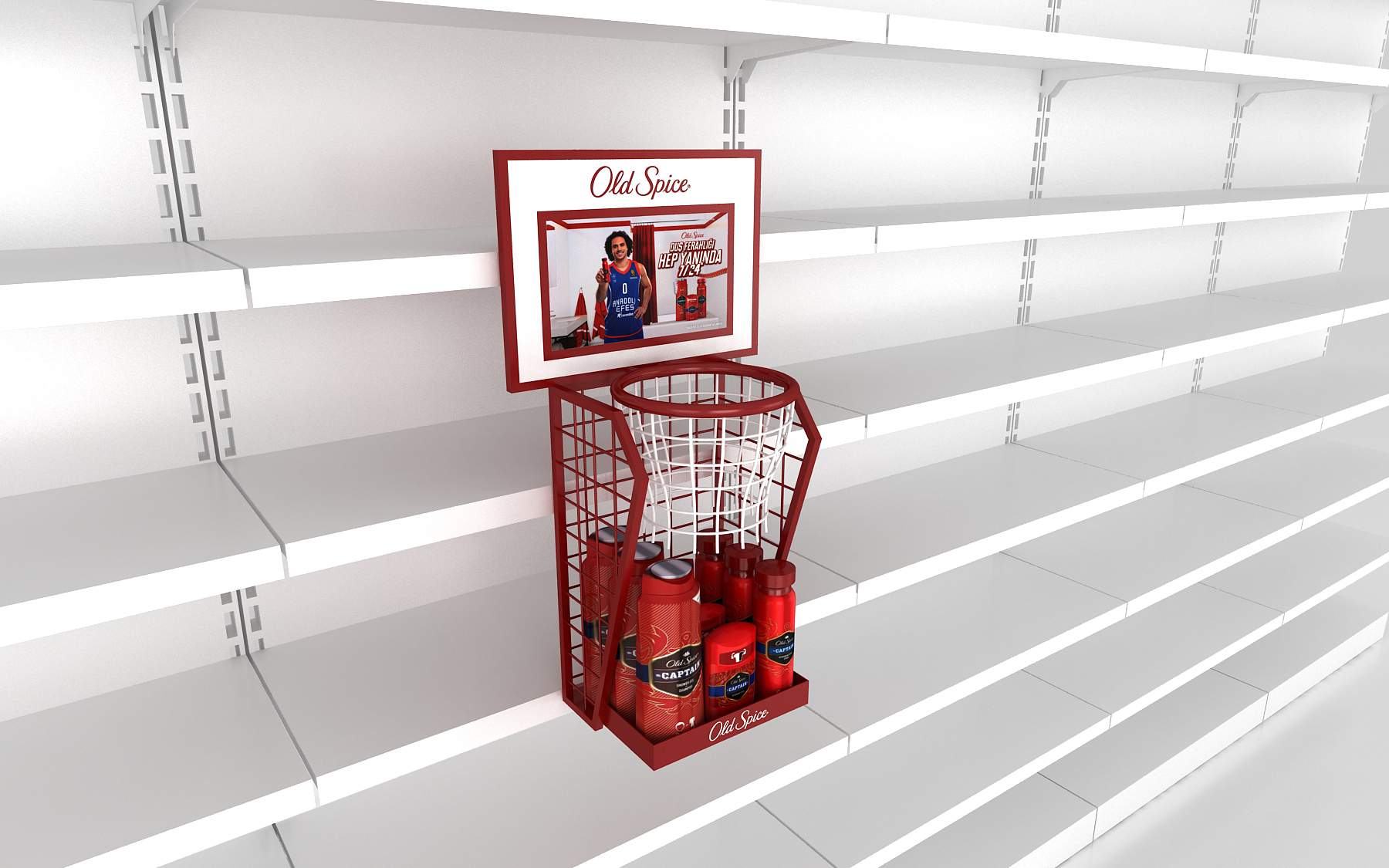 Old Spice Hanging Stand